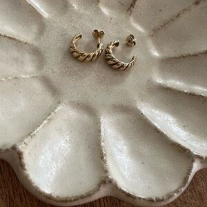 MEJURI croissant dome hoop earrings (discontinued )